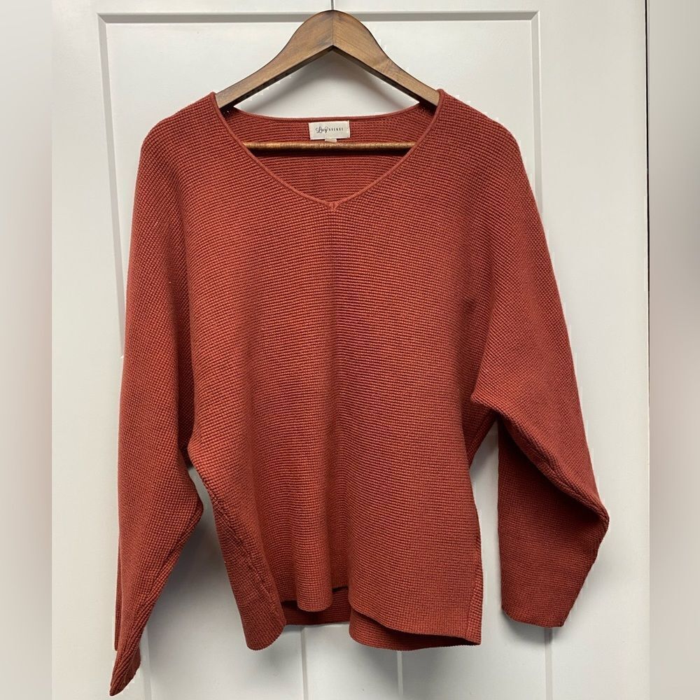 ✅Lucy Avenue Cinnamon Orange Brown oversized sweater